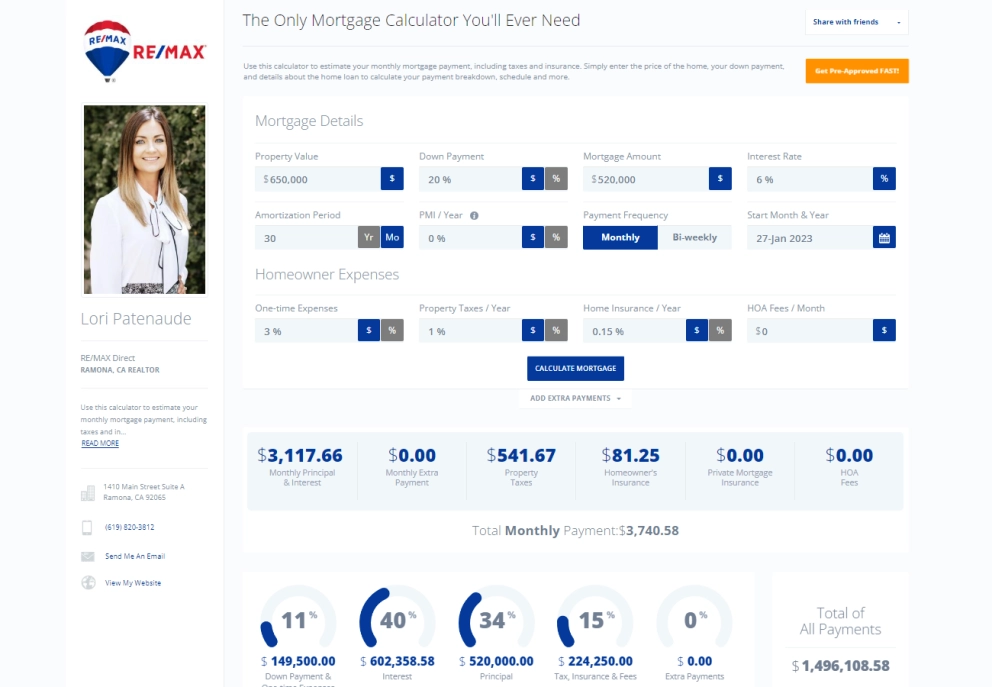 Co-Branded Mortgage Calculator