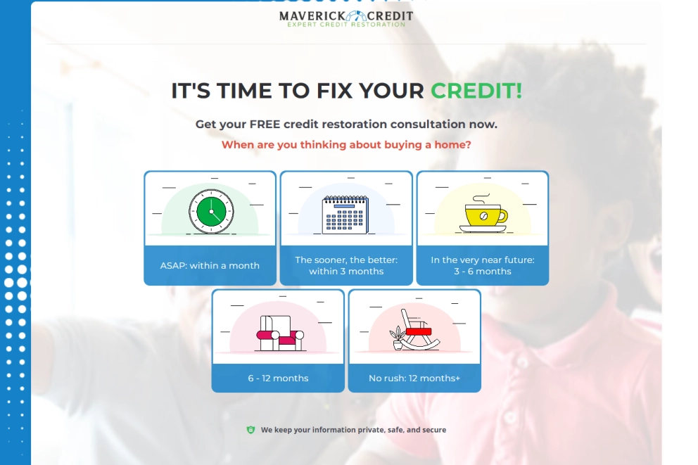 Credit Repair Lead Generation Landing Page
