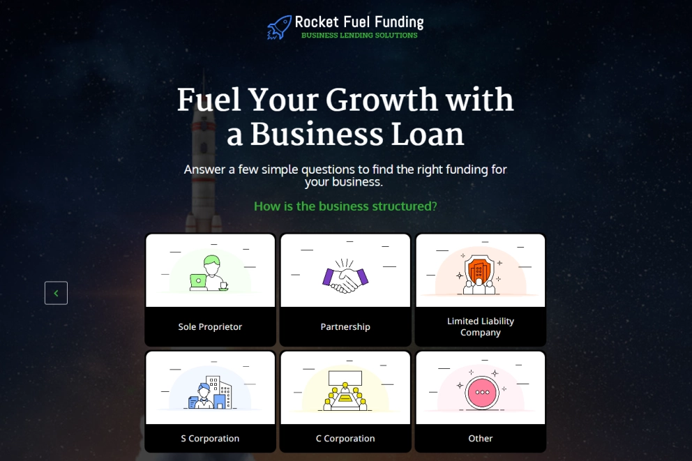 Business Loan Lead Generation Landing Page