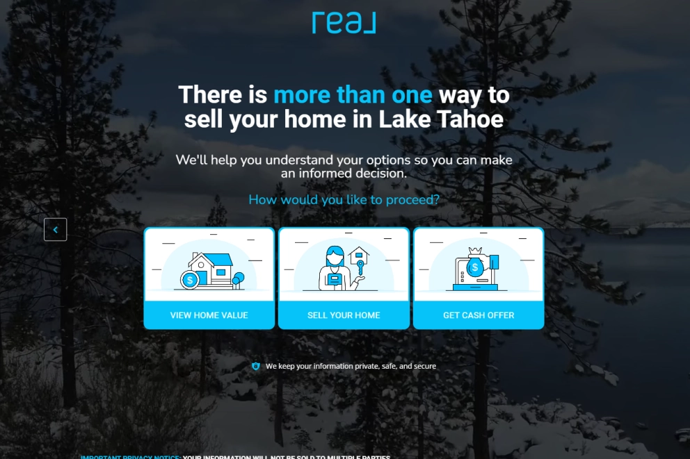 Home Seller Lead Generation Landing Page