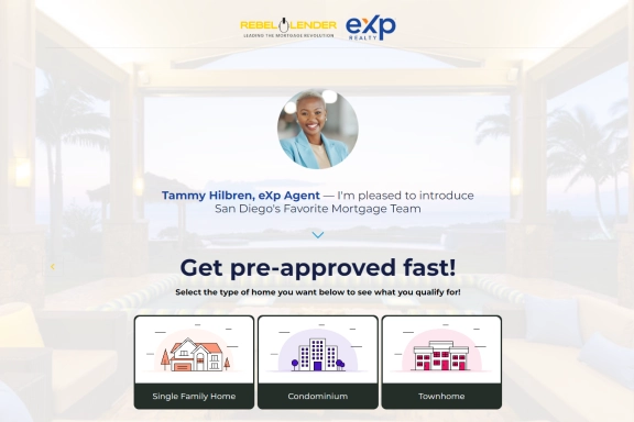 Co-Branded Real Estate Mortgage Landing Page